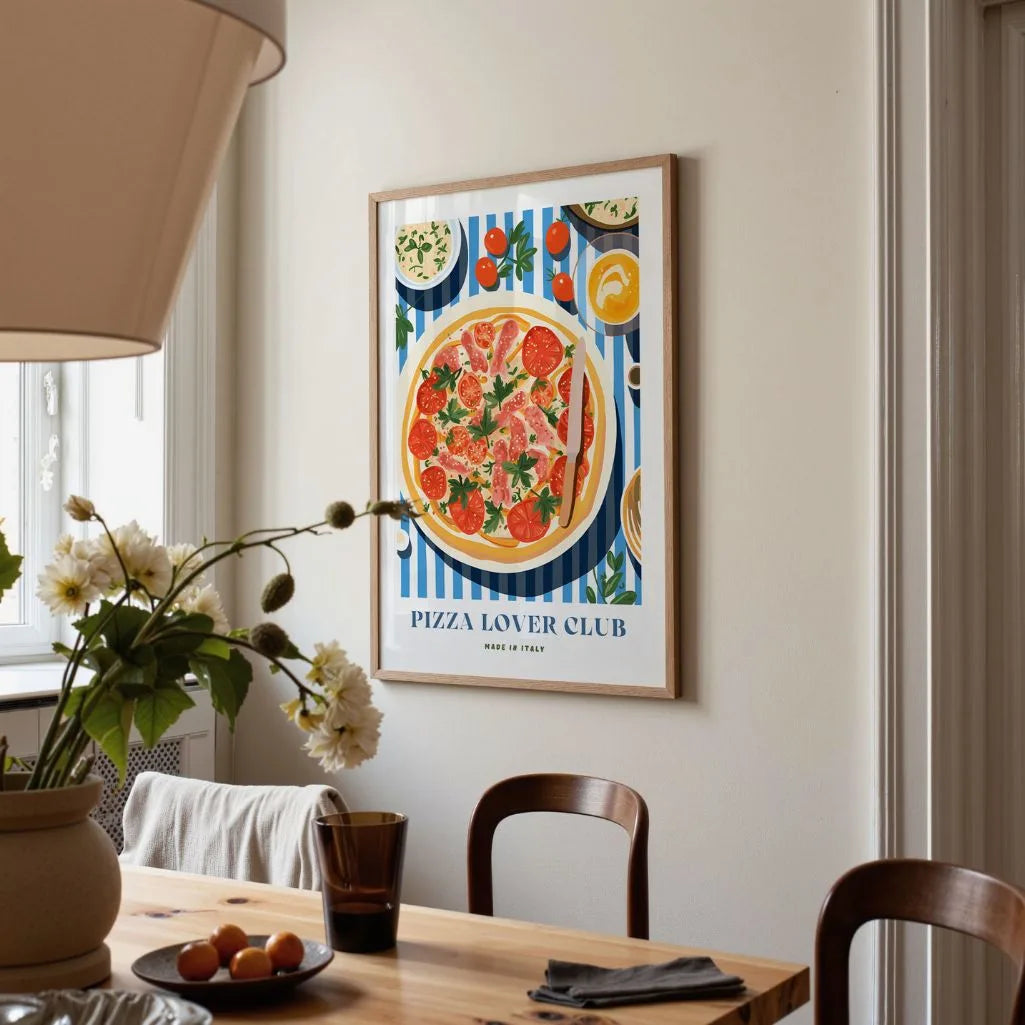 Póster Pizza Con Tomate