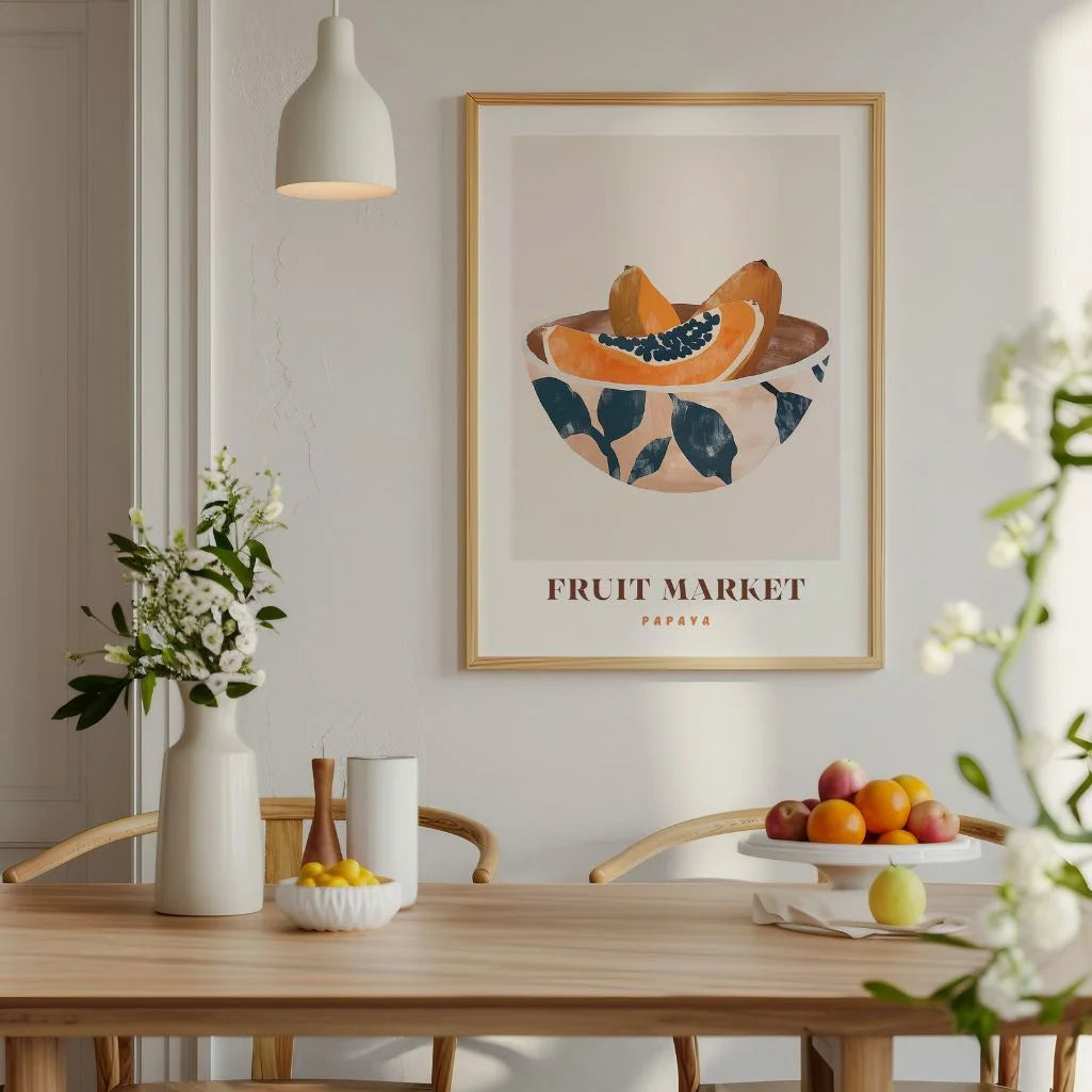 Póster Ilustración Papaya 