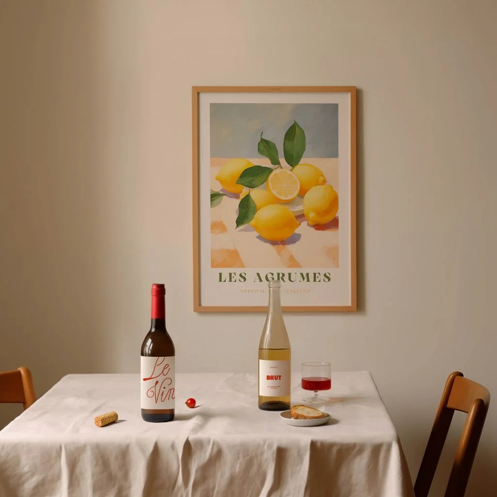 Póster Limones Verde Les Agrumes