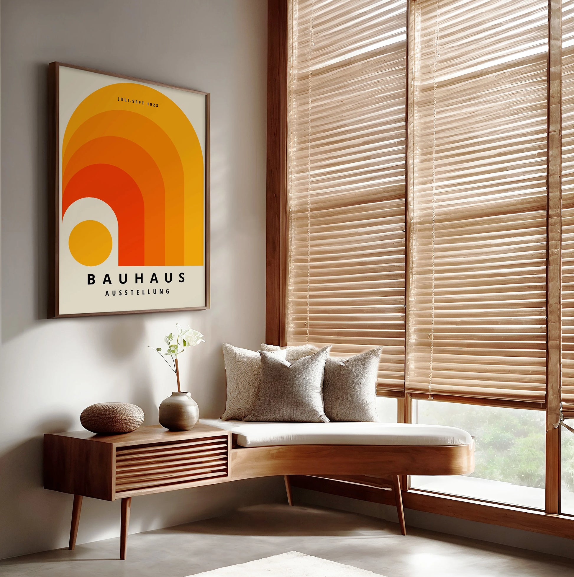 Póster Bauhaus Arcoíris Naranja