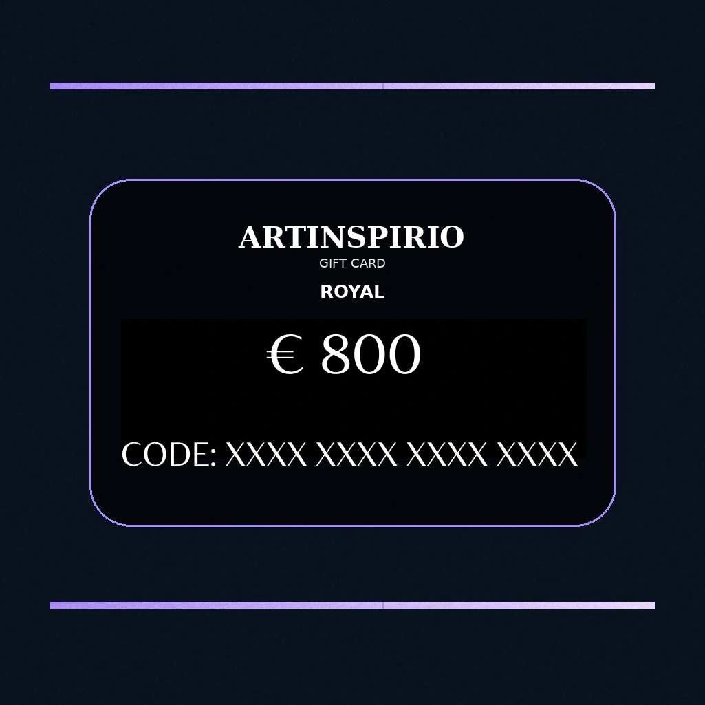 Tarjeta regalo ARTINSPIRIO