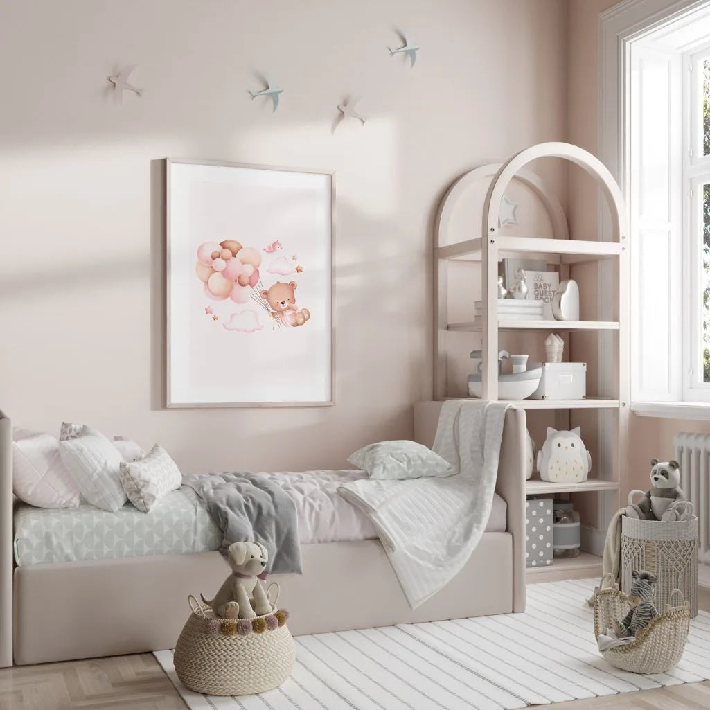 bear in the clouds poster kids gallery wall
