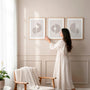 beige minimal wall art set of 3 modern neutral decor