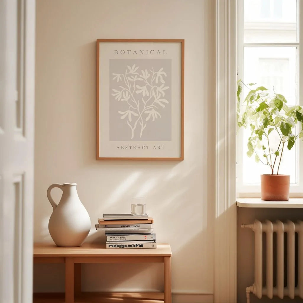botanical abstract poster gallery wall set