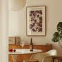 botanical poster bordeaux gallery wall vintage decor