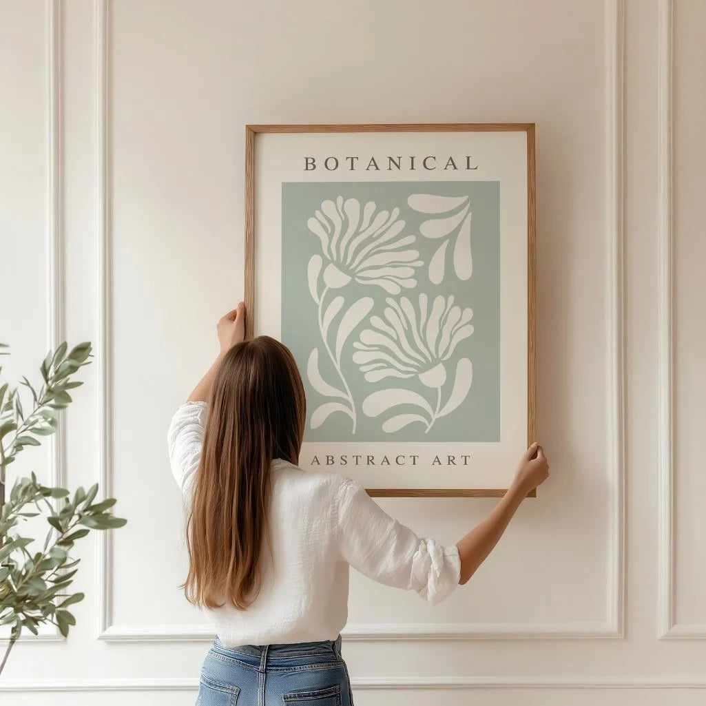 botanical green poster gallery wall botanical set