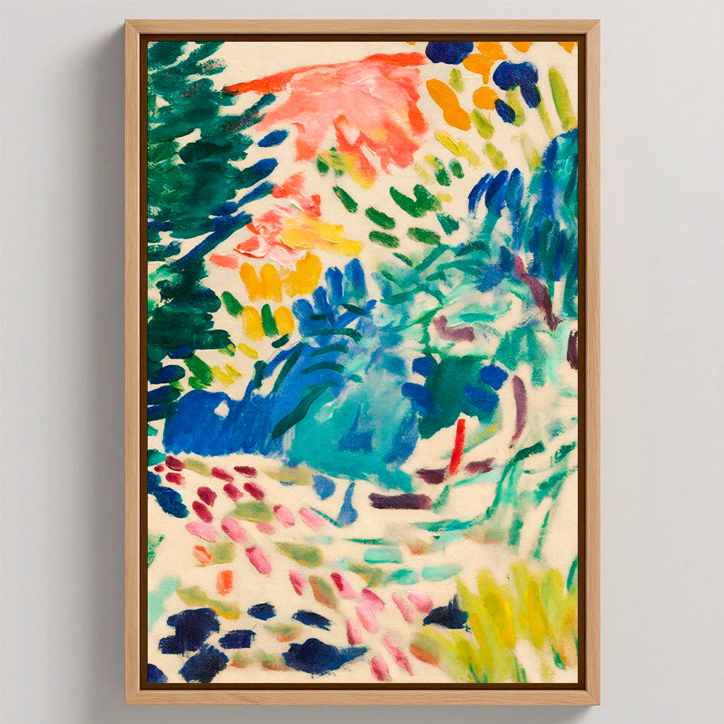 Lienzo enmarcado – Paisaje en Collioure