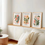 flower market poster set wall art for interior design