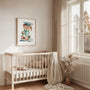 graduation bear poster kids study corner wall art