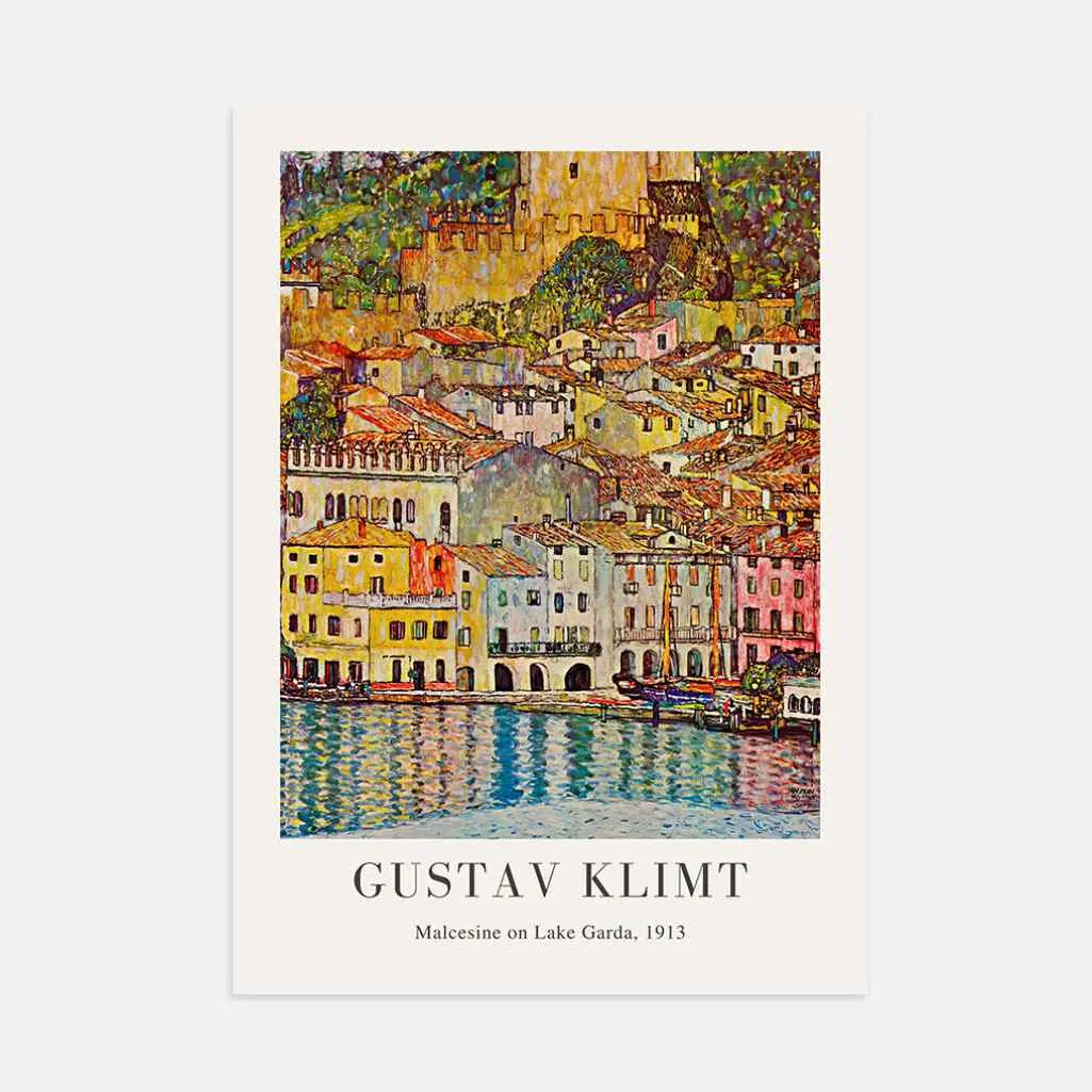 Gustav Klimt – Malcesine en el lago de Garda Póster