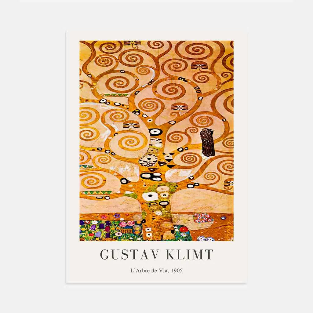 Gustav Klimt – El Árbol de la vida Póster
