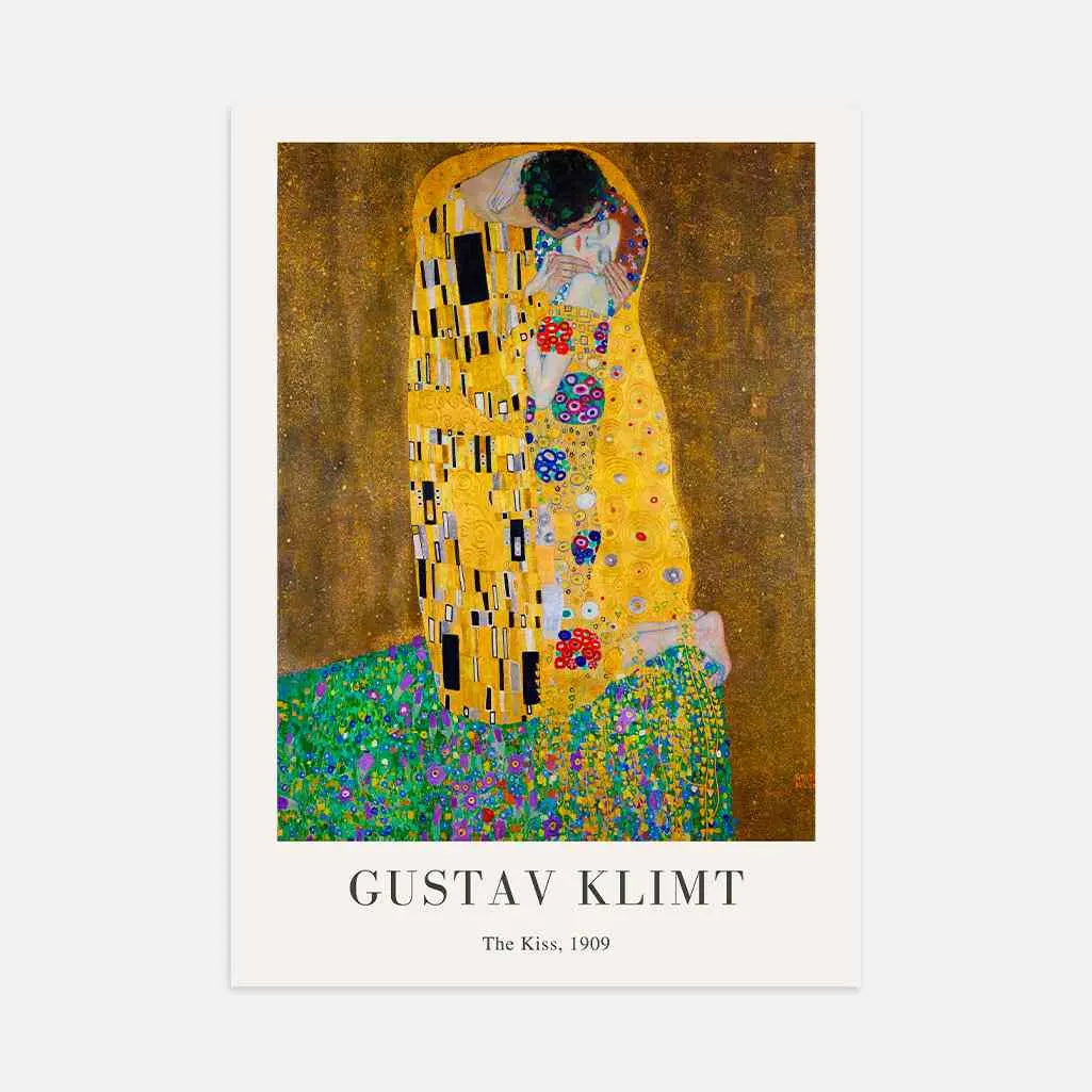 Gustav Klimt Póster – El Beso