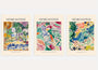 Henri Matisse Collioure landscape and figure poster set of 3 in colorful Fauvism style