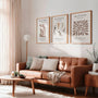 Henri Matisse abstract figures poster set in beige and brown palette for stylish wall decor