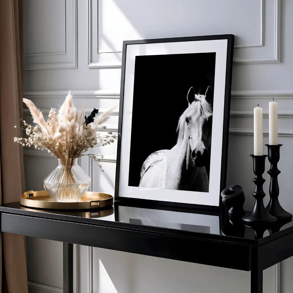 horse wall art living room decor