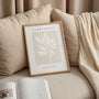 la botanique branch poster bedroom neutral wall art