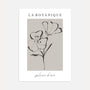 la botanique flower poster line art wall art