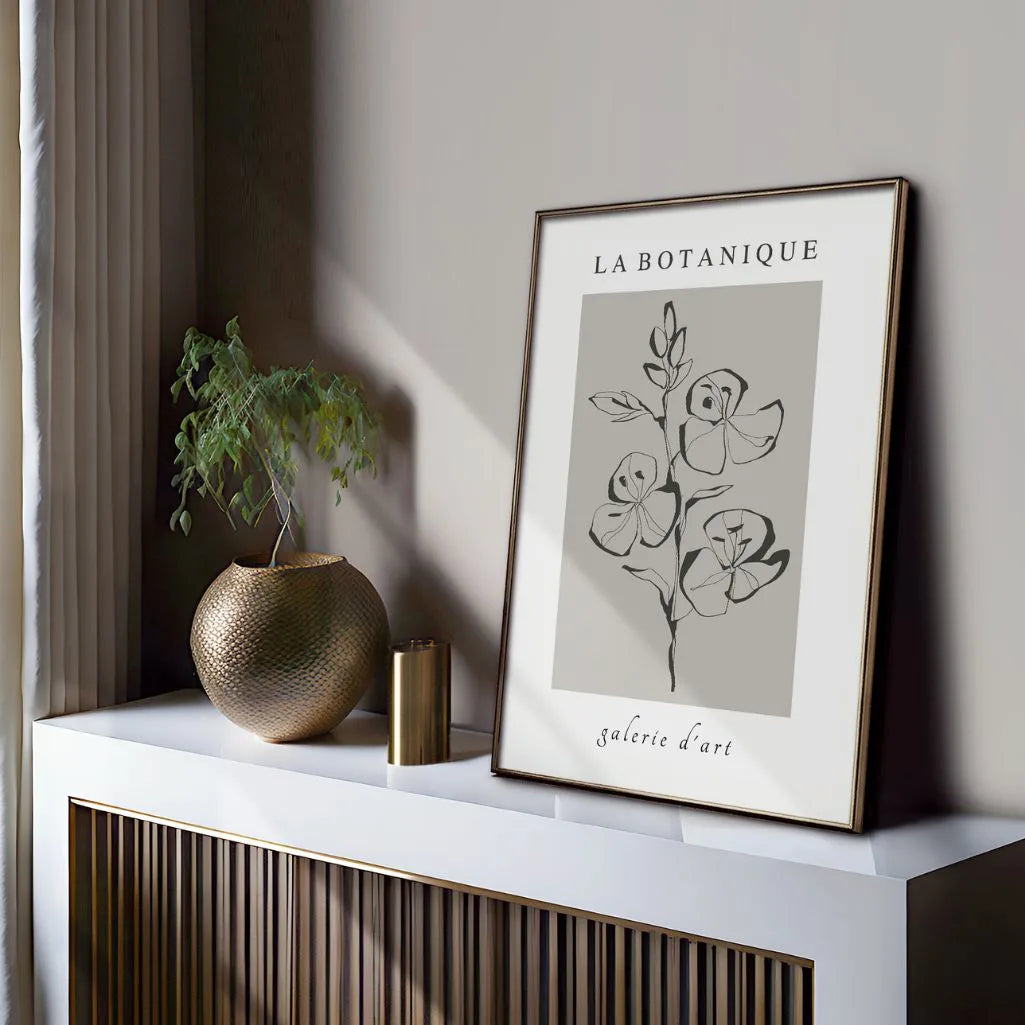 la botanique flowers poster gallery wall botanical set