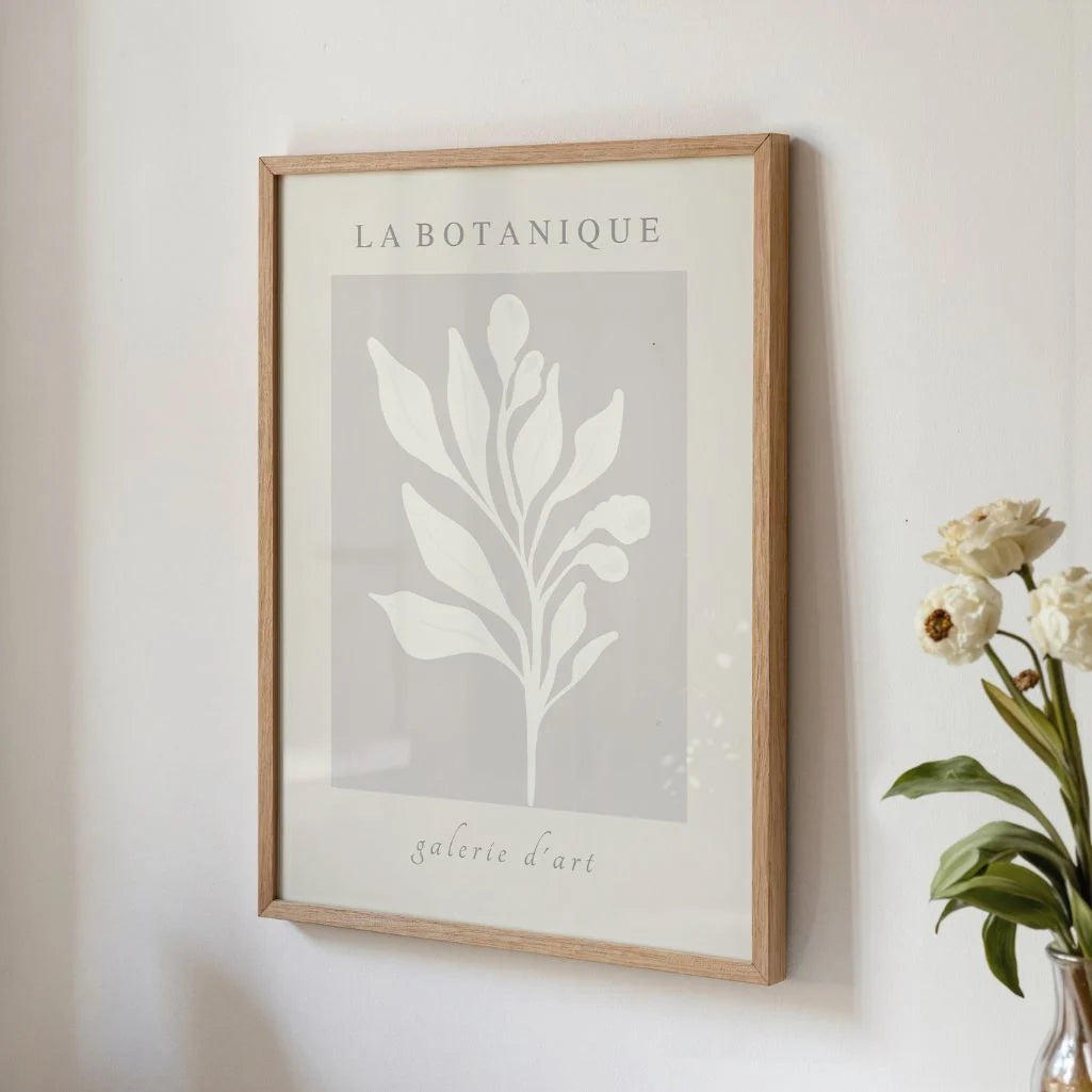 la botanique leaves poster bedroom neutral wall art