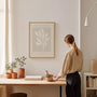 la botanique leaves poster gallery wall beige print