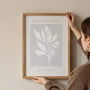 la botanique leaves poster living room beige decor