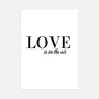 love is in the air quote poster