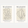 matisse beige lines poster set 2 wall art