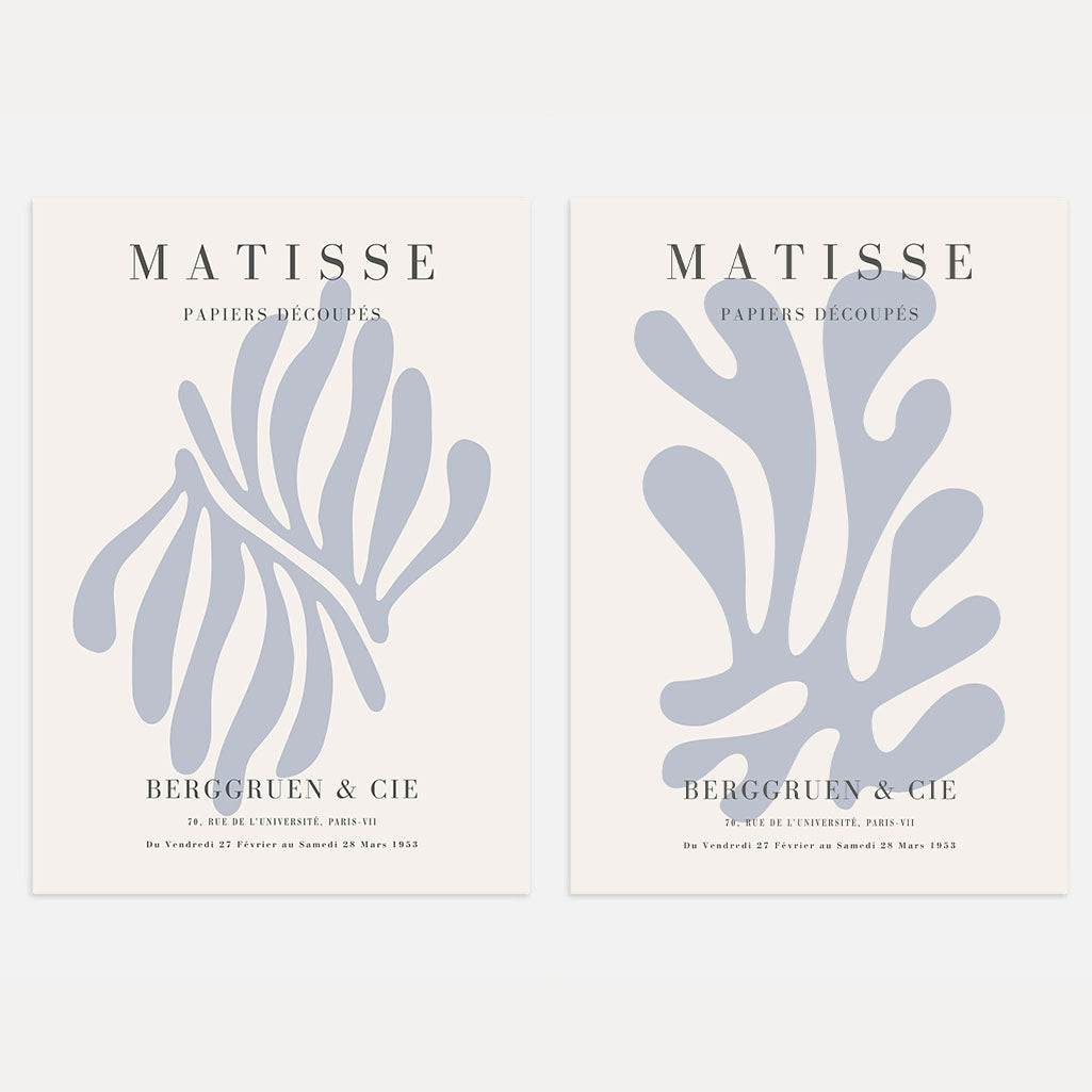 matisse cut out poster set of 2 abstract wall art