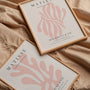 matisse pink poster set gallery wall modern boho decor