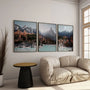 Minimal alpine nature poster set of 3 clean fresh interior art