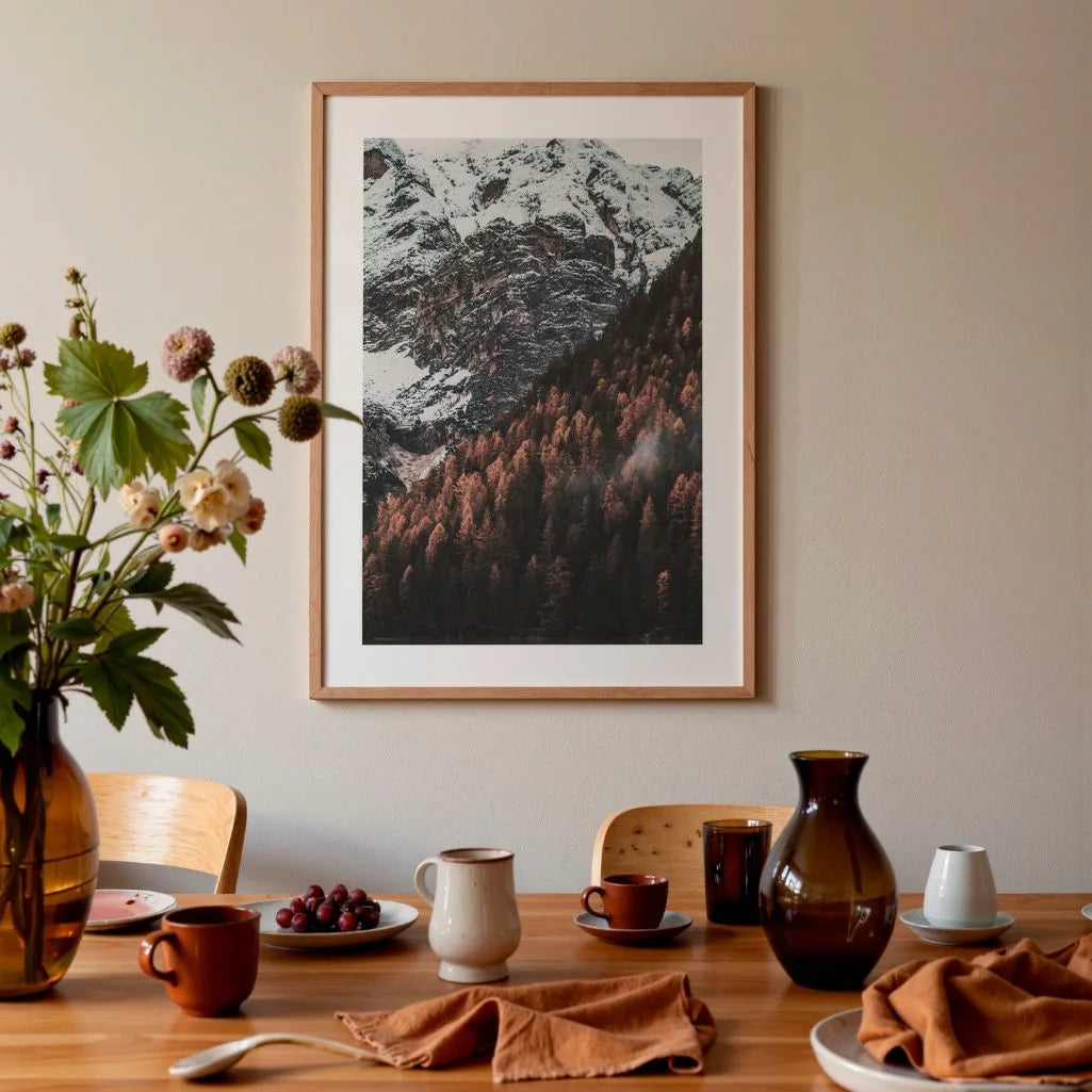 mountain contrast poster gallery wall nature decor
