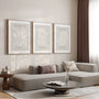 neutral japandi wall art poster set