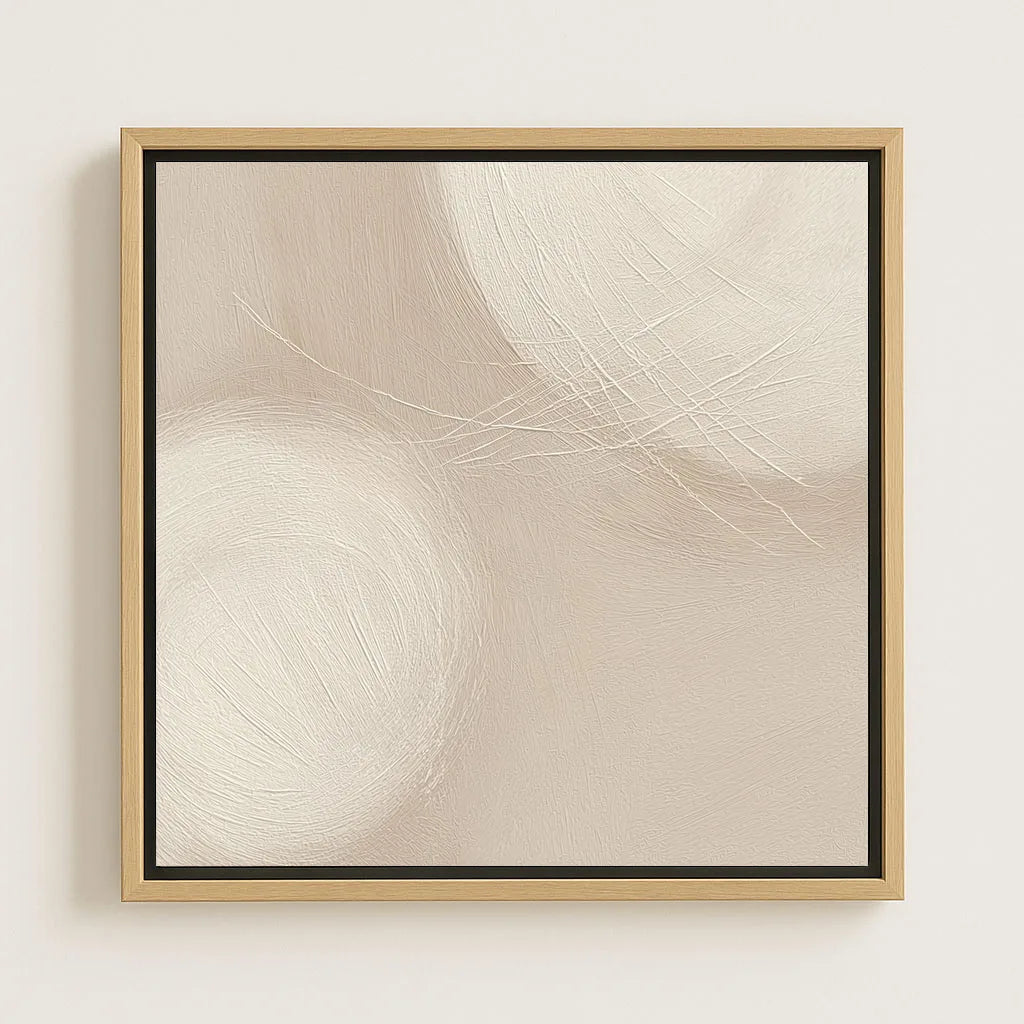 Lienzo enmarcado – Armonía beige