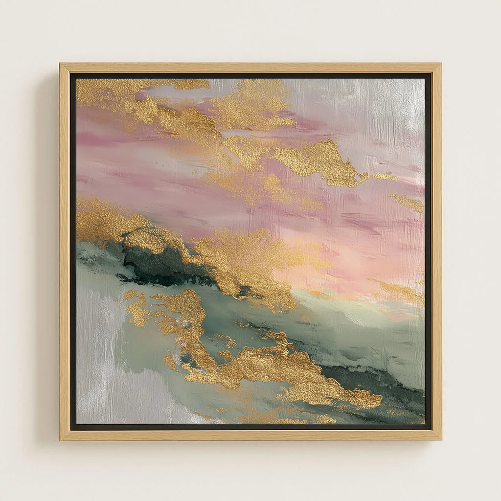 Lienzo enmarcado – Amanecer dorado