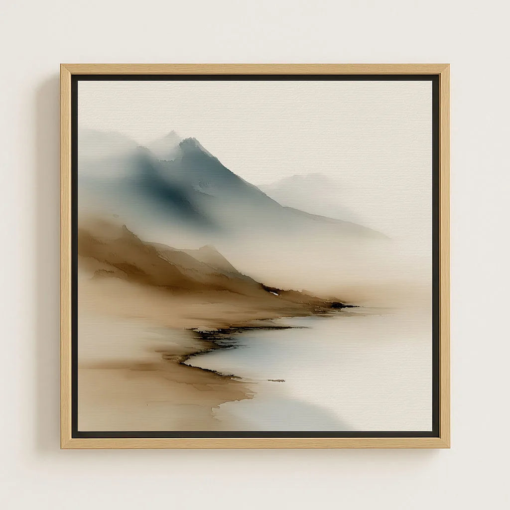Lienzo enmarcado – Silencio de la montaña