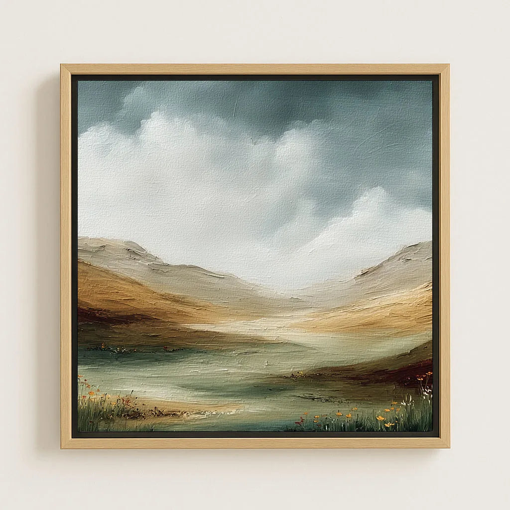 Lienzo enmarcado – Valle verde