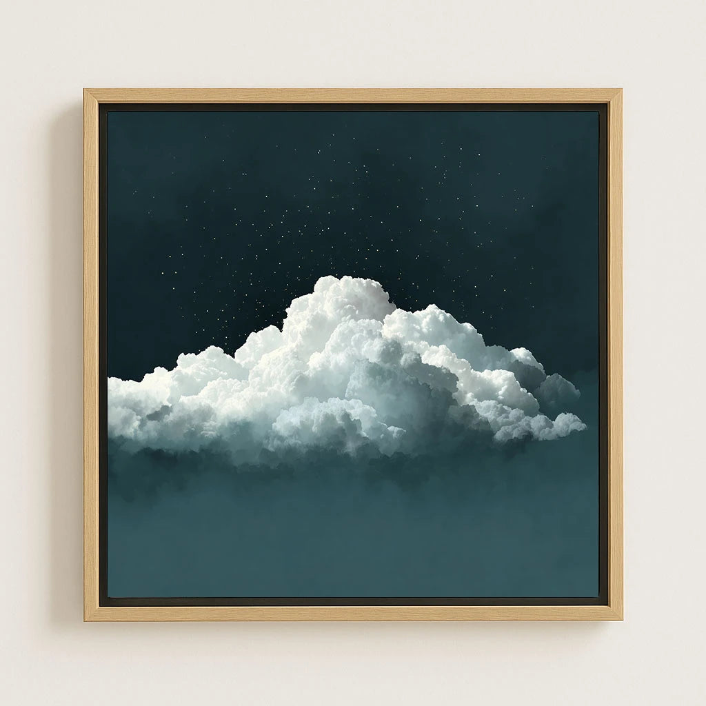 Lienzo enmarcado – Cielo verde