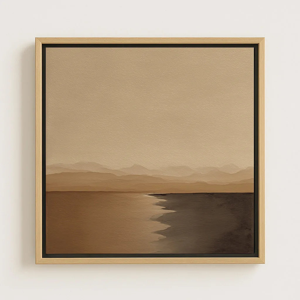 Lienzo enmarcado – Horizonte del silencio