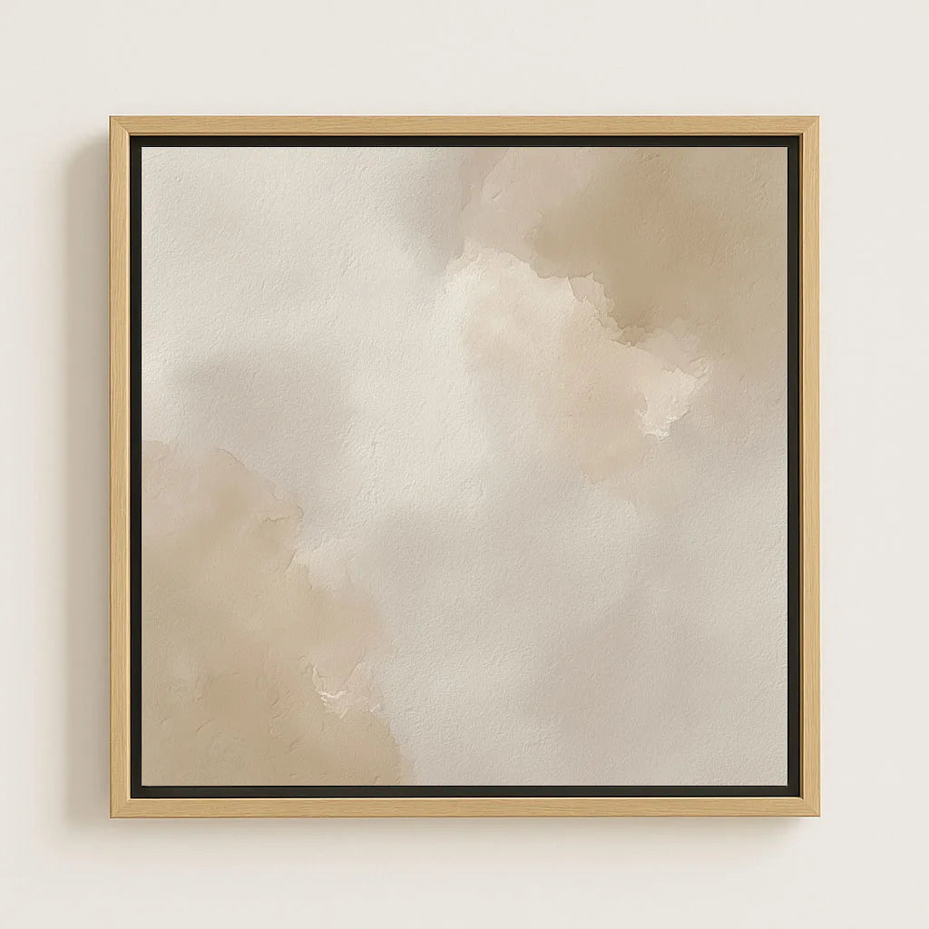 Lienzo enmarcado – Abstracto beige