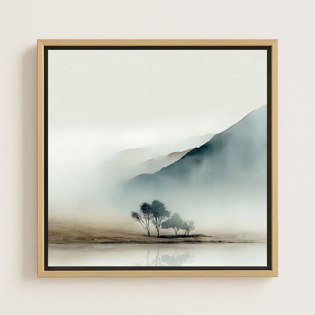 Lienzo enmarcado – Niebla matutina