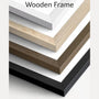 pine wooden poster frame color options white natural walnut and black