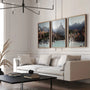 Turquoise lake Alps poster set modern nature gallery wall