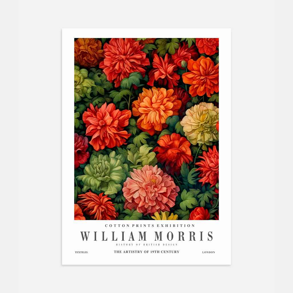 Póster – Motivo Floral Arts & Crafts